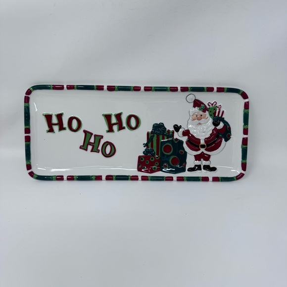 Holiday home by Fitz and Floyd long plate tray That’s a Wrap collection 2007 - Picture 7 of 7